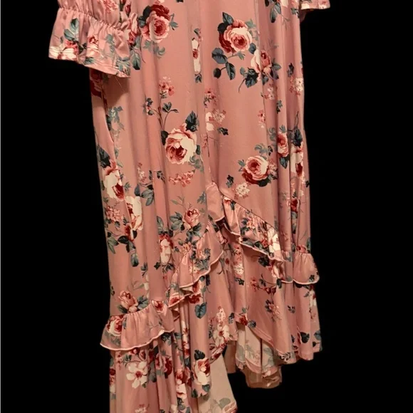 Floral Pink Maxi Dress - Picture 6 of 6